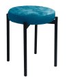 Табурет M DikLine, M19 бирюза, ножки черные