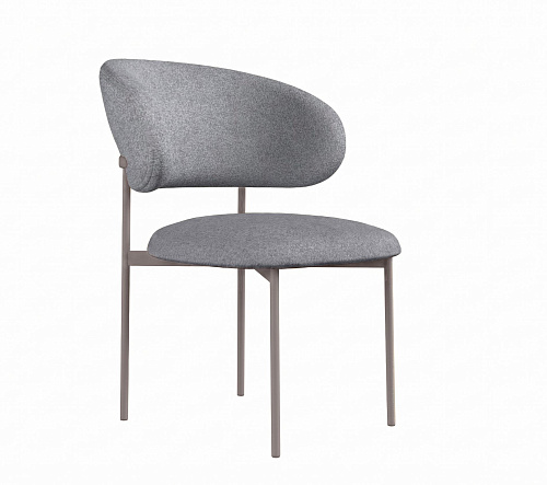 Стул DikLine 201 NS10 GREY, ножки капучино