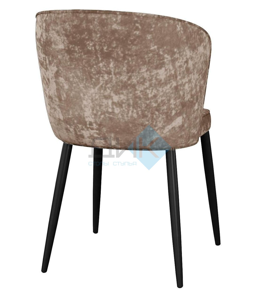 Стул DikLine 348 поворотный M05 шоколад, ножки черные