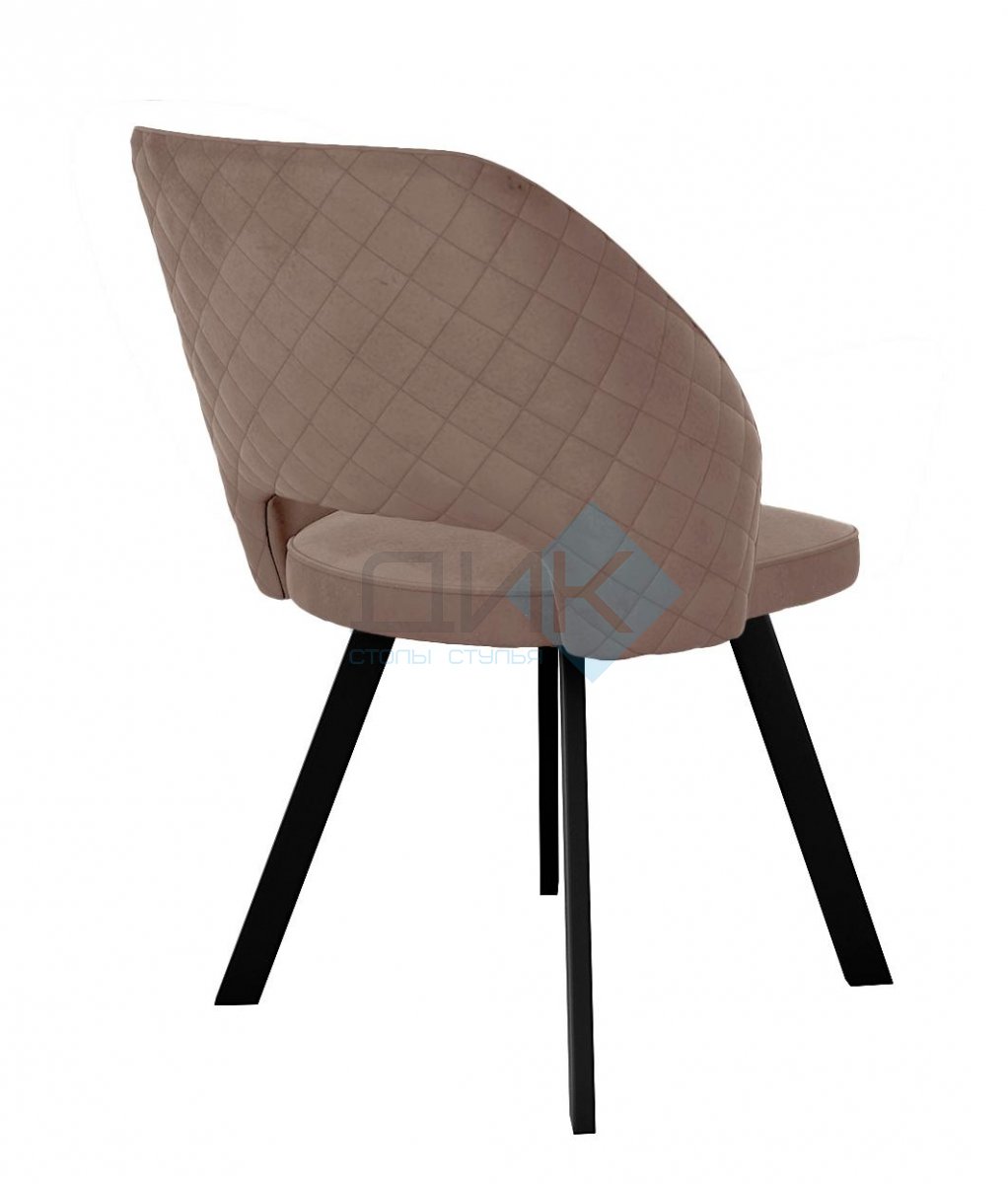 Стул DikLine 274 поворотный Z48 капучино, ножки черные