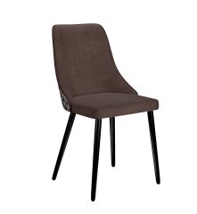 Стул DikLine 286 SB3/A2 шоколад, ножки черные