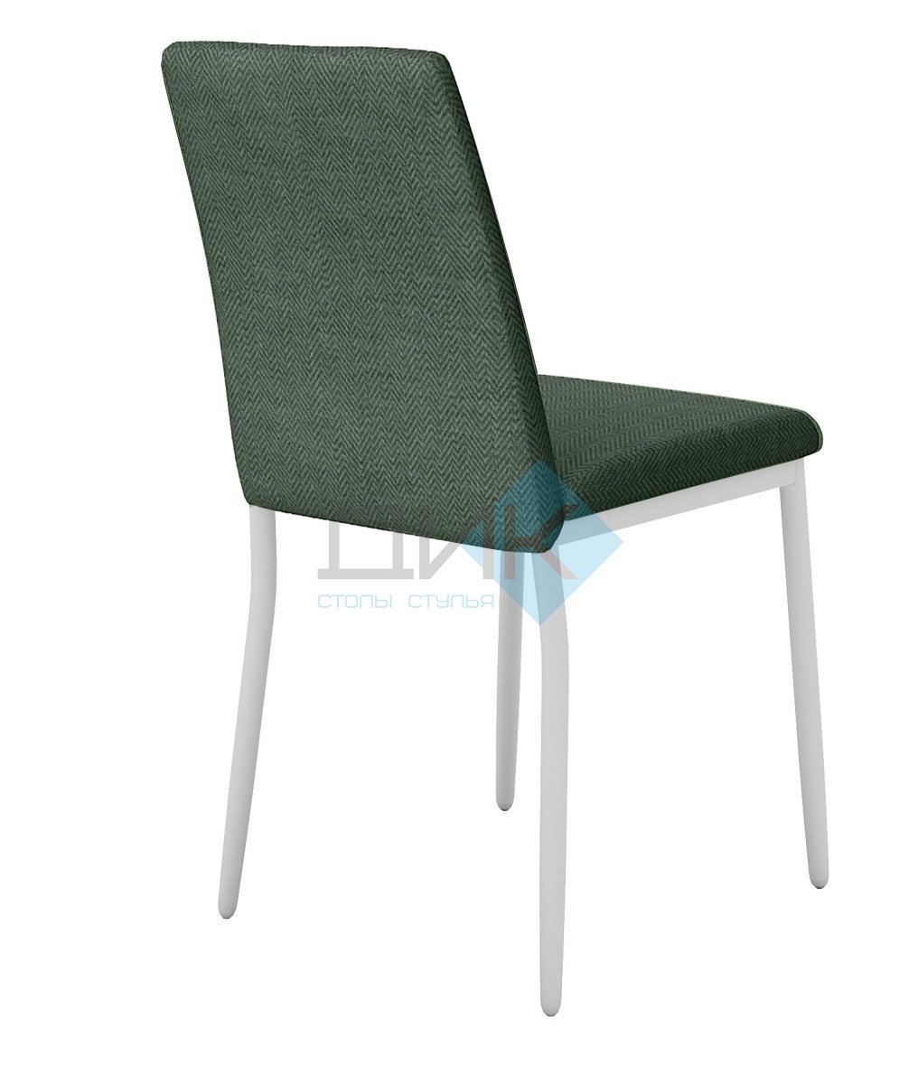 Стул DikLine 270 SB1 зеленый, ножки белые