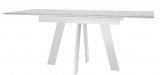 Стол DikLine SKM140 Керамика Белый мрамор/подстолье белое/опоры белые (2 уп.)