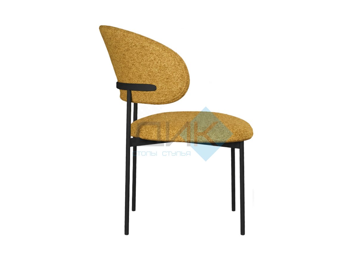 Стул DikLine 201 NS Gold горчица, ножки черные