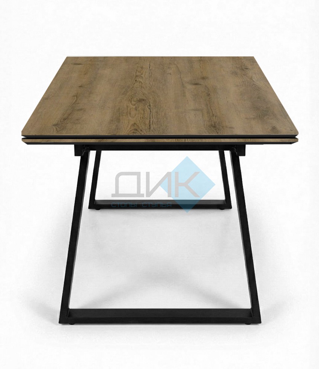 Стол DikLine DZ200 Дуб Галифакс/черный (2 уп.)