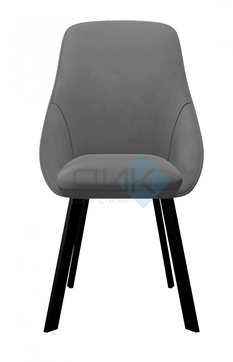 Стул DikLine 246 поворотный, Z28 серый, ножки черные