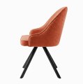 Стул DikLine 266M поворотный, P09/L05 терракотовый, ножки черные
