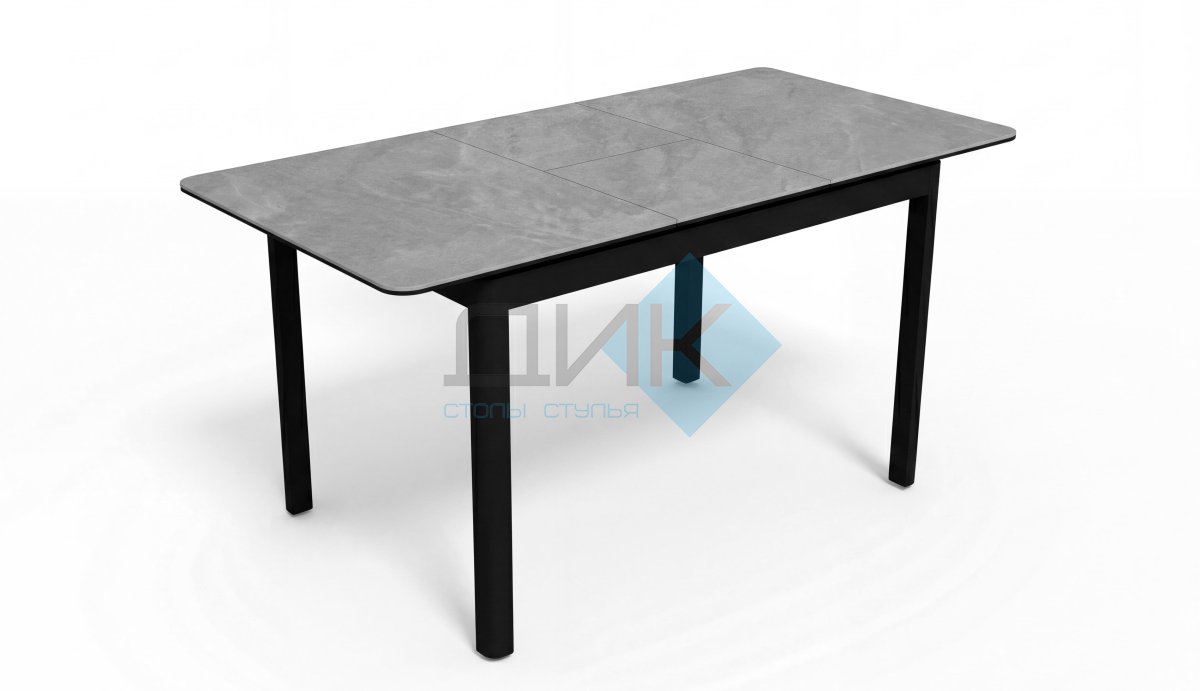 Стол DikLine SKQ120 Керамика YB8020079BG Серый/подстолье черное/опоры черные
