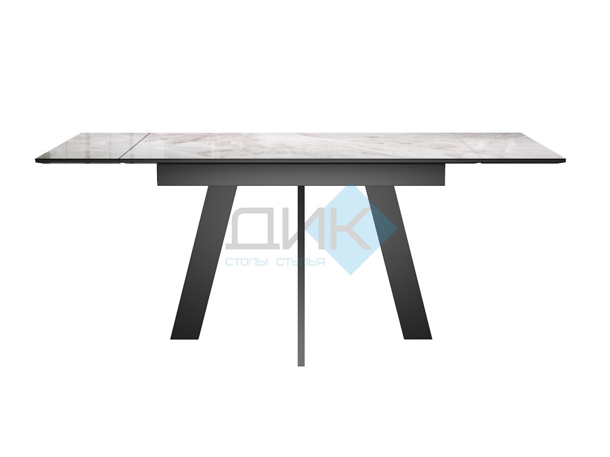 Стол DikLine SKM110 Керамика Italian Grey (глянец серый)/подстолье черное