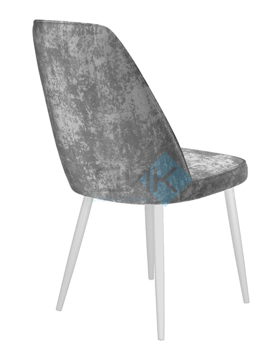 Стул DikLine 326 M13 светло-серый, ножки белые