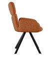 Стул DikLine 501 поворотный NS Rust терракотовый, ножки черные