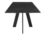 Стол DikLine SKM110 Керамика Черный мрамор/опоры черные
