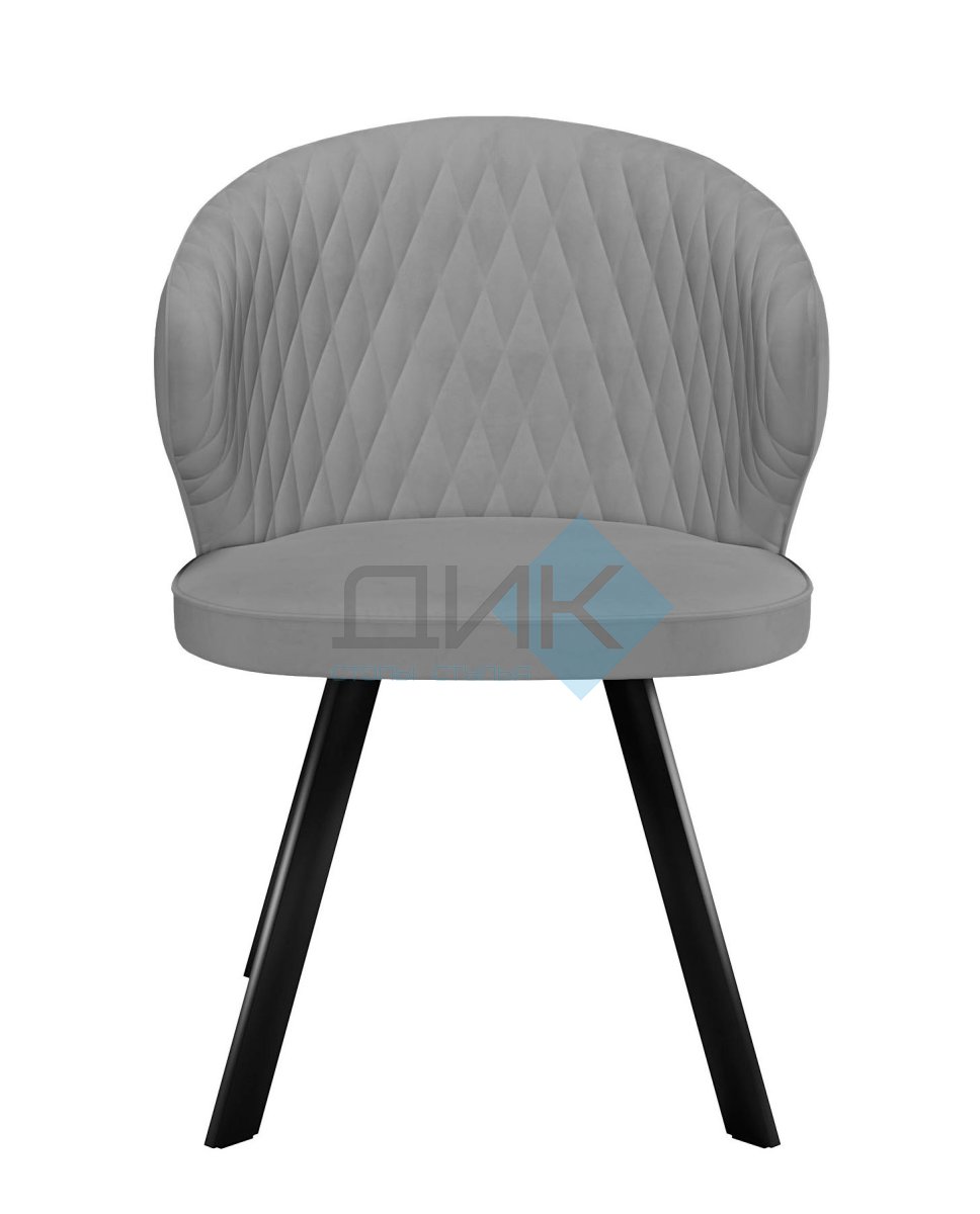 Стул DikLine 249 поворотный, B22 GREY, ножки черные УЦЕНКА