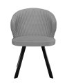 Стул DikLine 249 поворотный, B22 GREY, ножки черные УЦЕНКА
