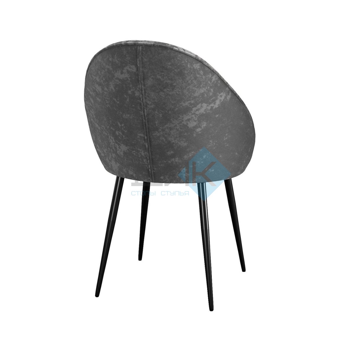 Стул DikLine 234 поворотный, M14 серый, ножки черные