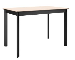 Стол DikLine LK110 Керамика Krater Perla (бежевый матовый) /подстолье черное/опоры черные