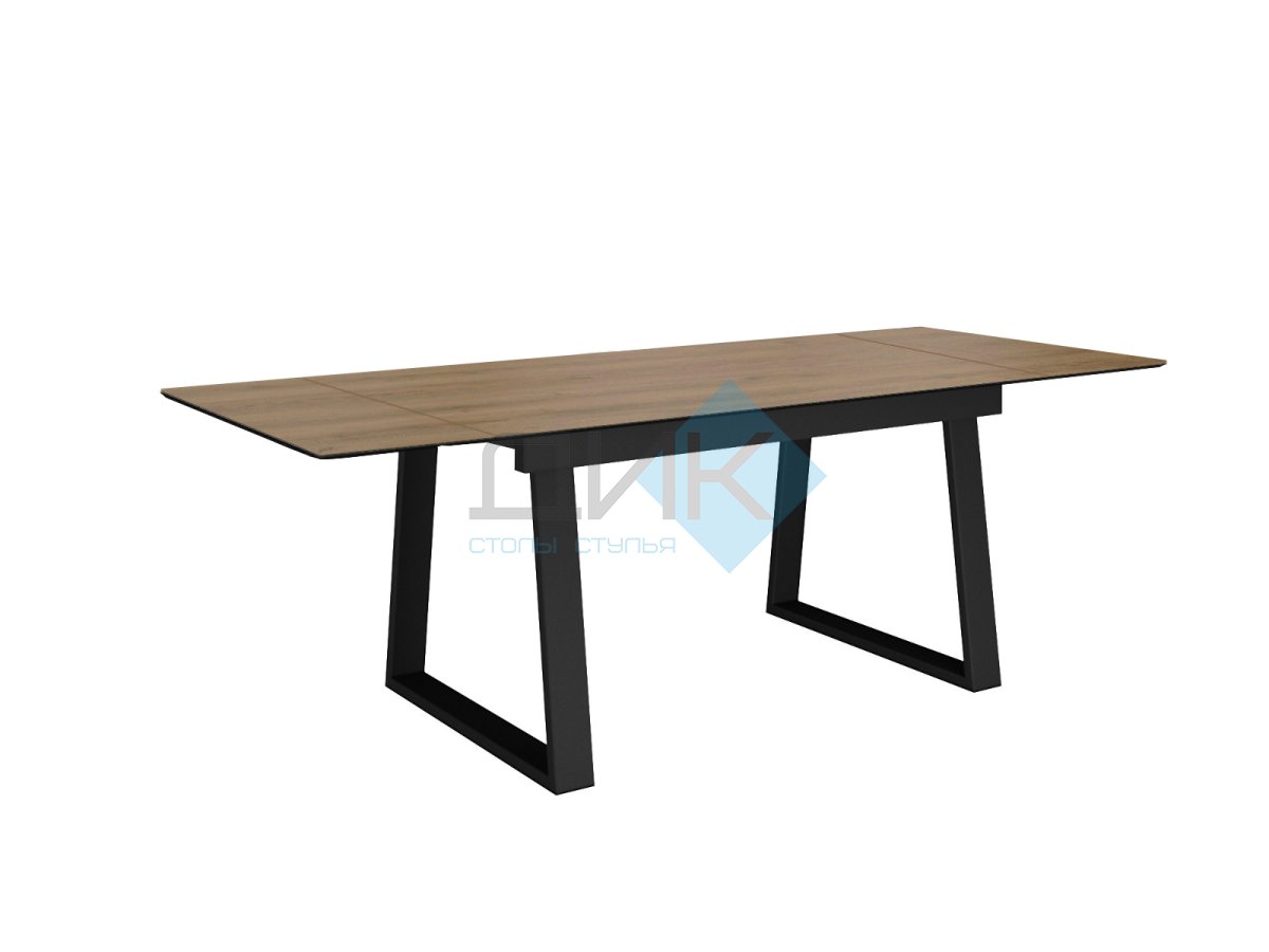 Стол DikLine DZ160 дуб галифакс/черный (2 уп.)