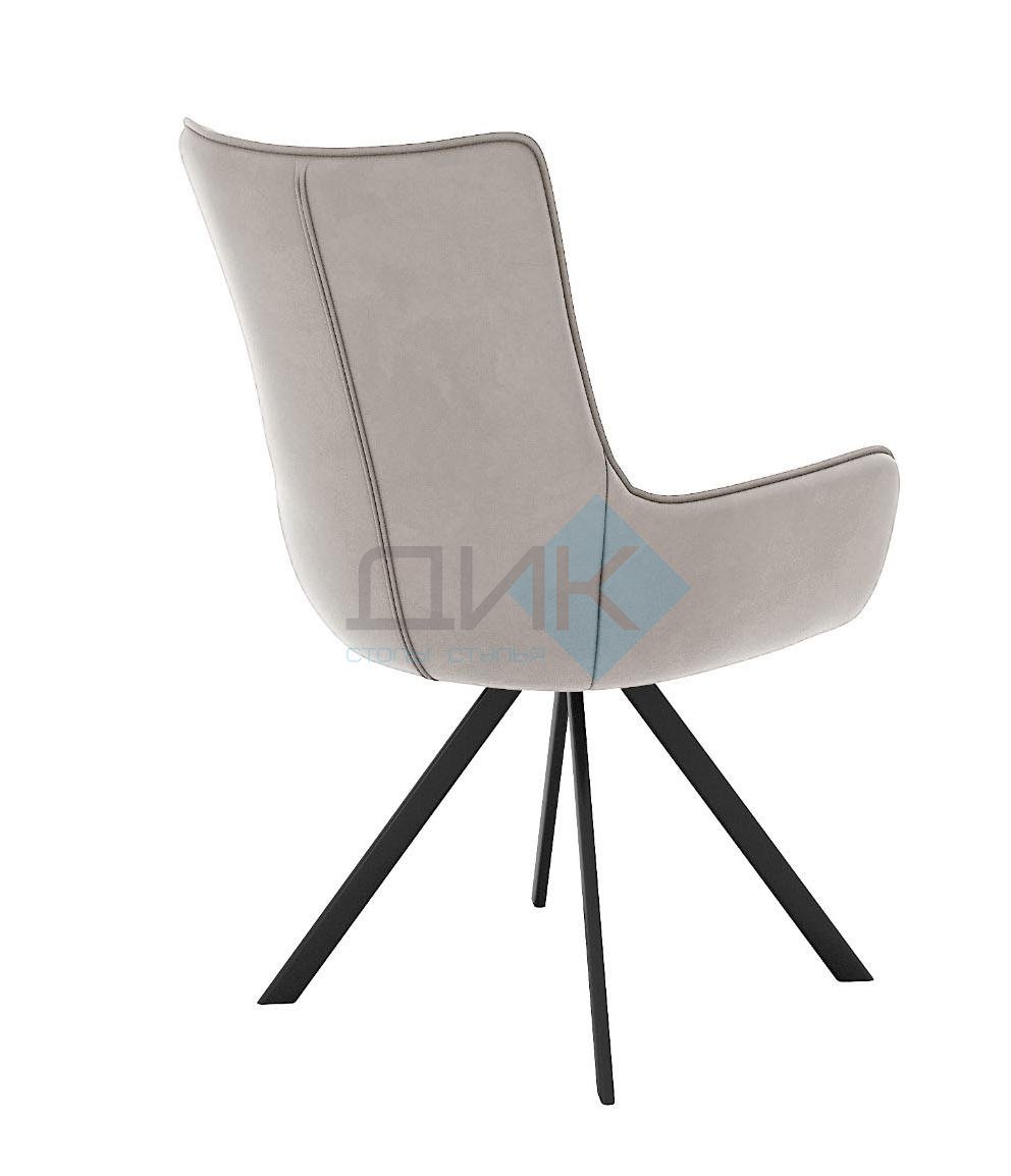 Стул DikLine 289 поворотный E52 бежевый, ножки черные