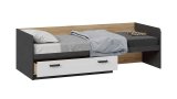 Рико кровать с ящиком Белый глянец/Матера/Яблоня Беллуно