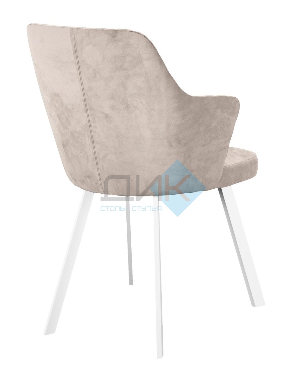 Стул DikLine 345 C103 крем, ножки белые