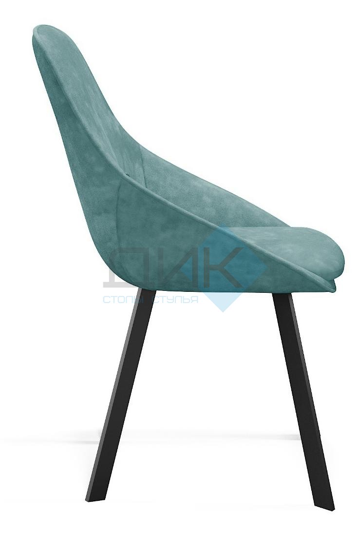 Стул DikLine 246 поворотный, AM8 серо-зеленый, ножки черные