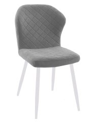 Стул DikLine 239М B22 GREY, ножки белые