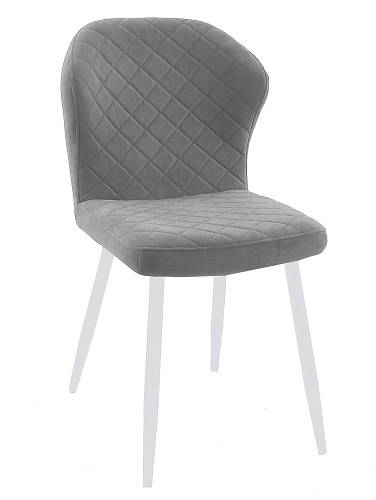 Стул DikLine 239М B22 GREY, ножки белые