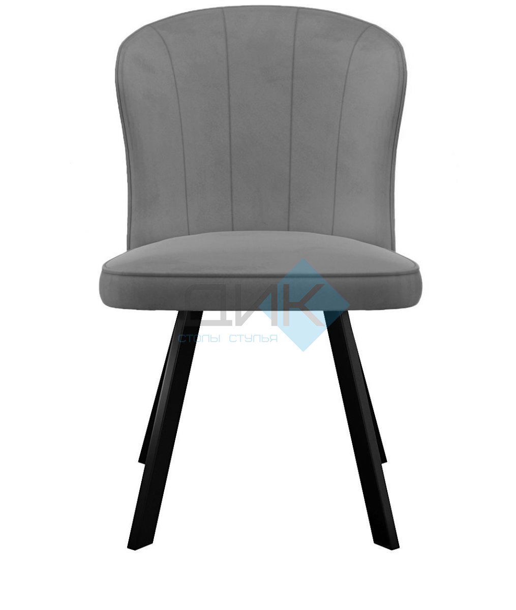 Стул DikLine 219 поворотный, B22 GREY, ножки черные УЦЕНКА