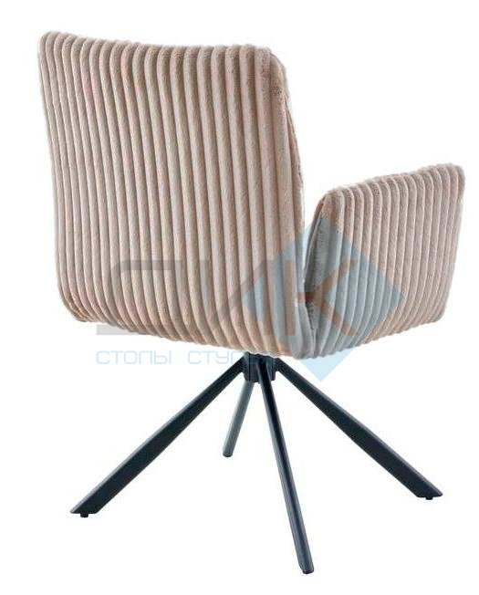 Стул DikLine 6827 т.к Бежевая Velo 30, опоры черные