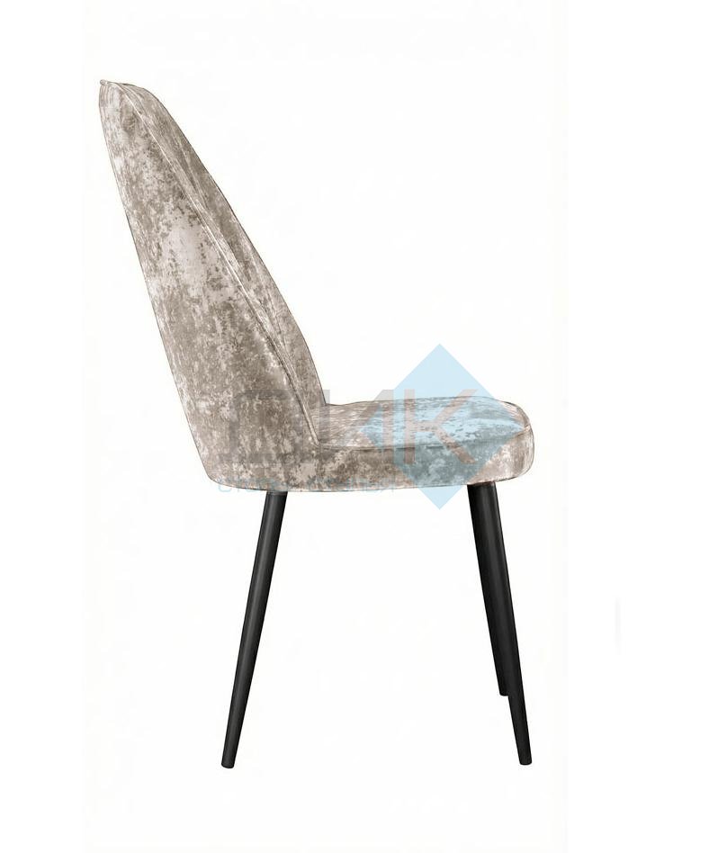 Стул DikLine 327 поворотный M02 бежевый, ножки черные