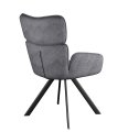 Стул DikLine 501 поворотный SB6 св.сер, ножки черные