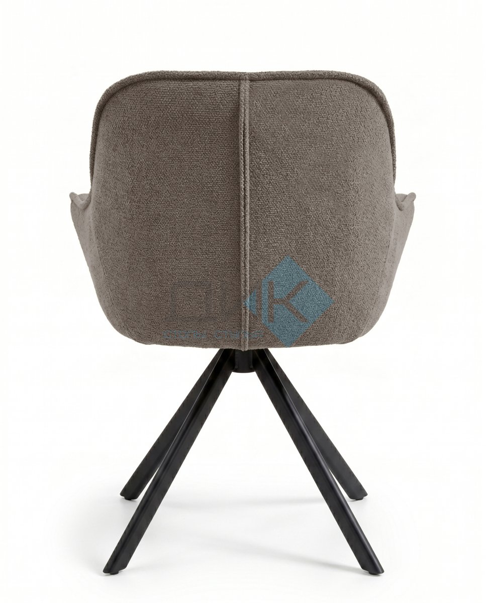 Стул DikLine 254 поворотный, BL05 капучино, ножки черные