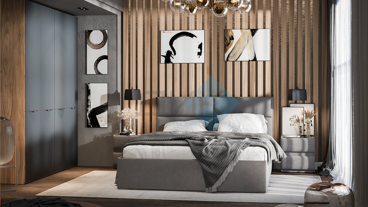 Хилтон шкаф комбинированный  (дуб крафт золотой/графит матовый)