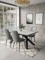 Обеденная зона : Стол Dikline KX160  со стульями DikLine 305 (4 шт.)
