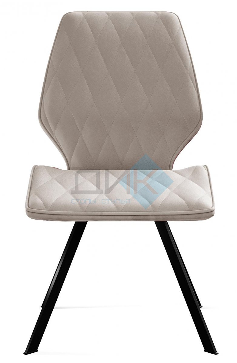 Стул DikLine 243 B03 BEIGE поворотный/ ножки черные