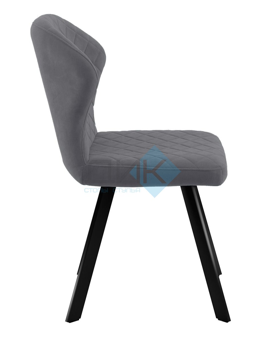 Стул DikLine 339 поворотный B28 ANTRACITE, ножки черные