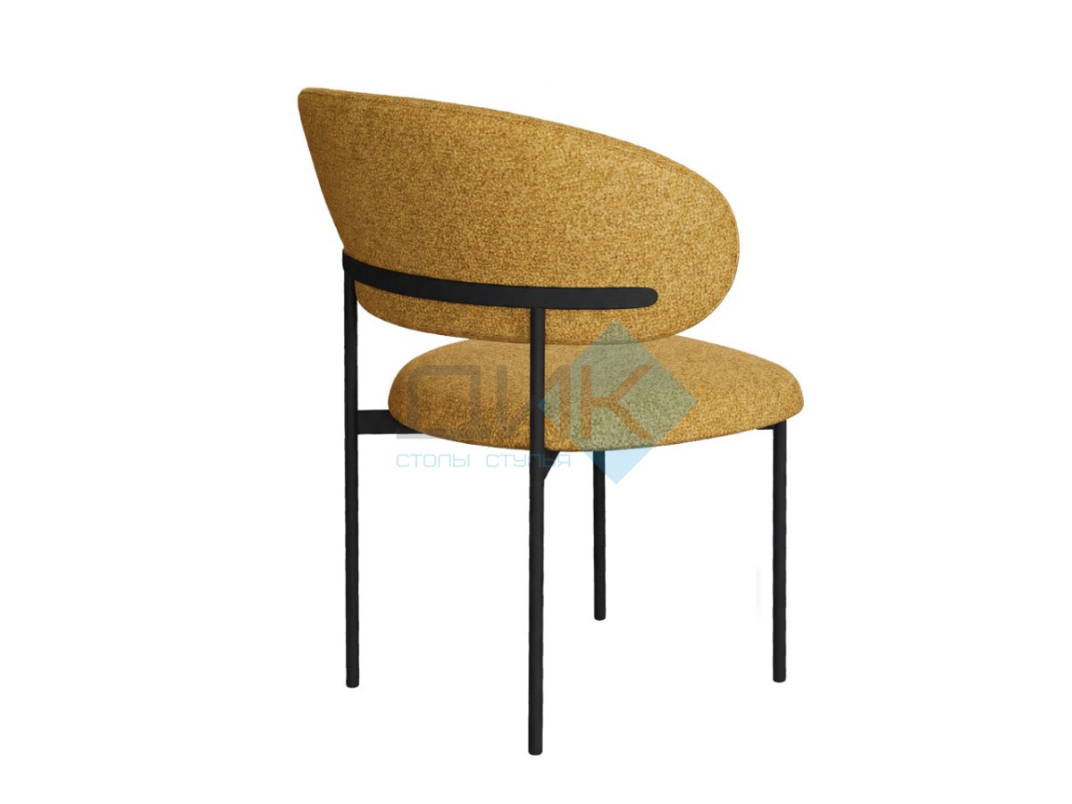 Стул DikLine 201 NS Gold горчица, ножки черные
