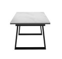 Стол DikLine DZ200 Мрамор Кристал белый/черные (2 уп.)