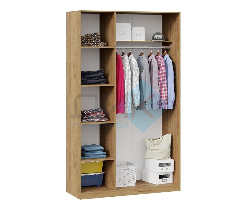 Хилтон шкаф комбинированный  (дуб крафт золотой/графит матовый)