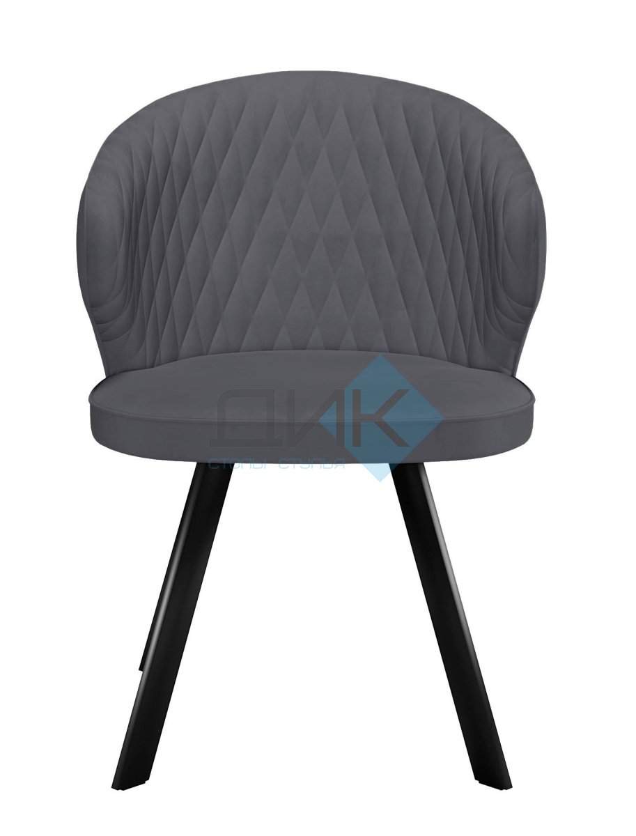 Стул DikLine 249 поворотный, B28 ANTRACITE, ножки черные