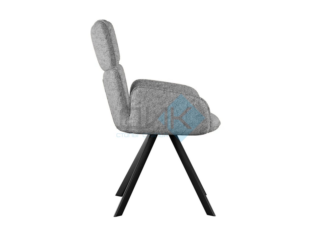 Стул DikLine 501 поворотный NS10 GREY, ножки черные