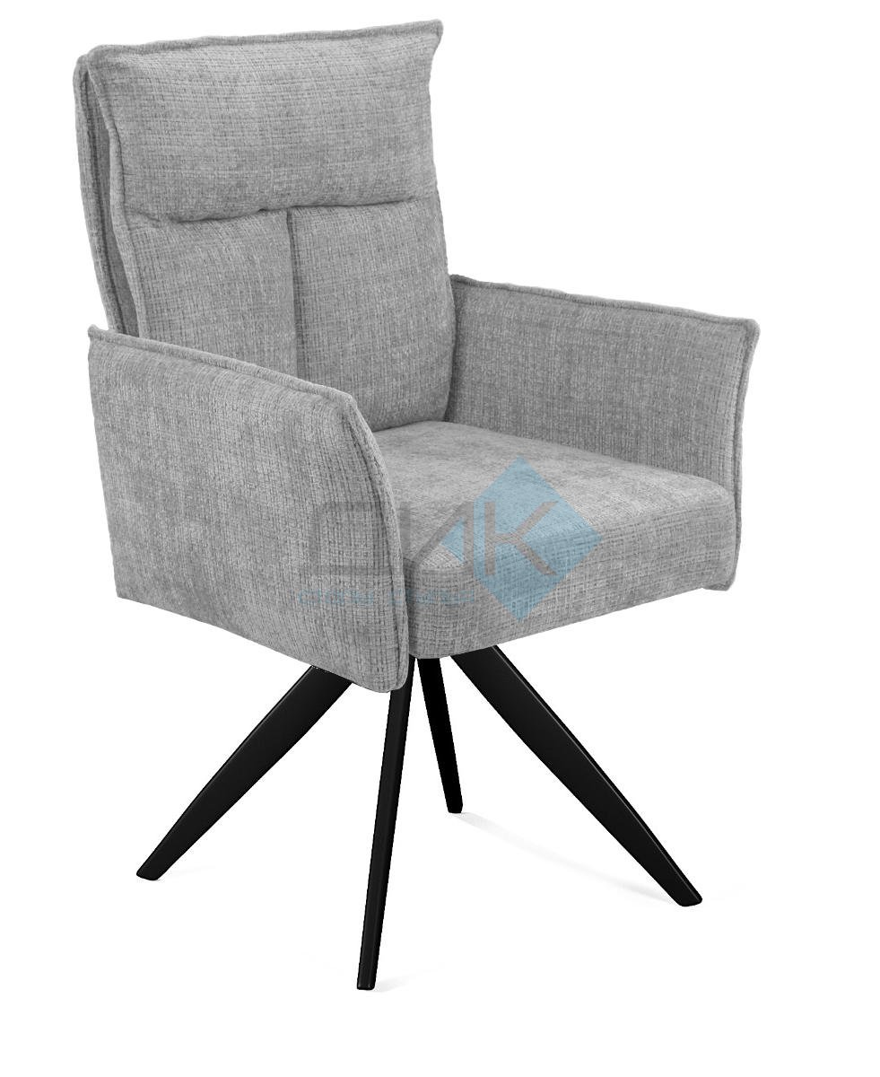 Стул DikLine 6824 т.к Светло-серая 709-21, опоры черные