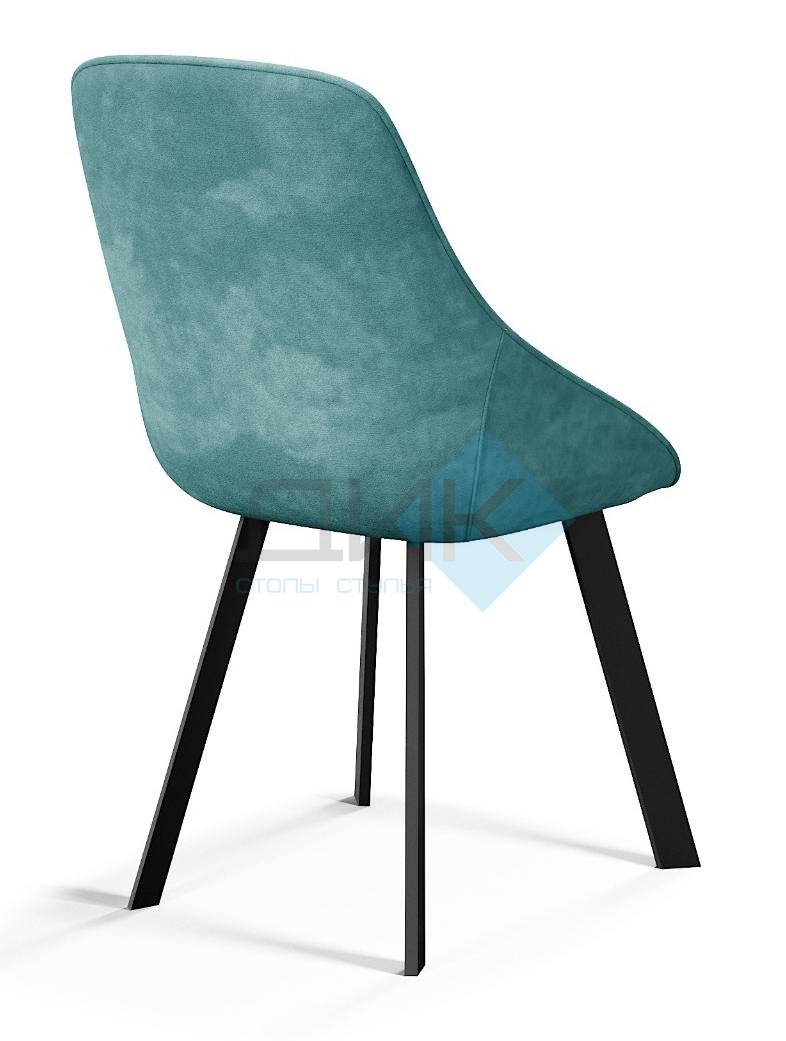 Стул DikLine 246 поворотный, AM8 серо-зеленый, ножки черные