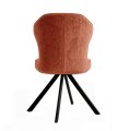 Стул DikLine 238 поворотный BL07 терракотовый, ножки черные
