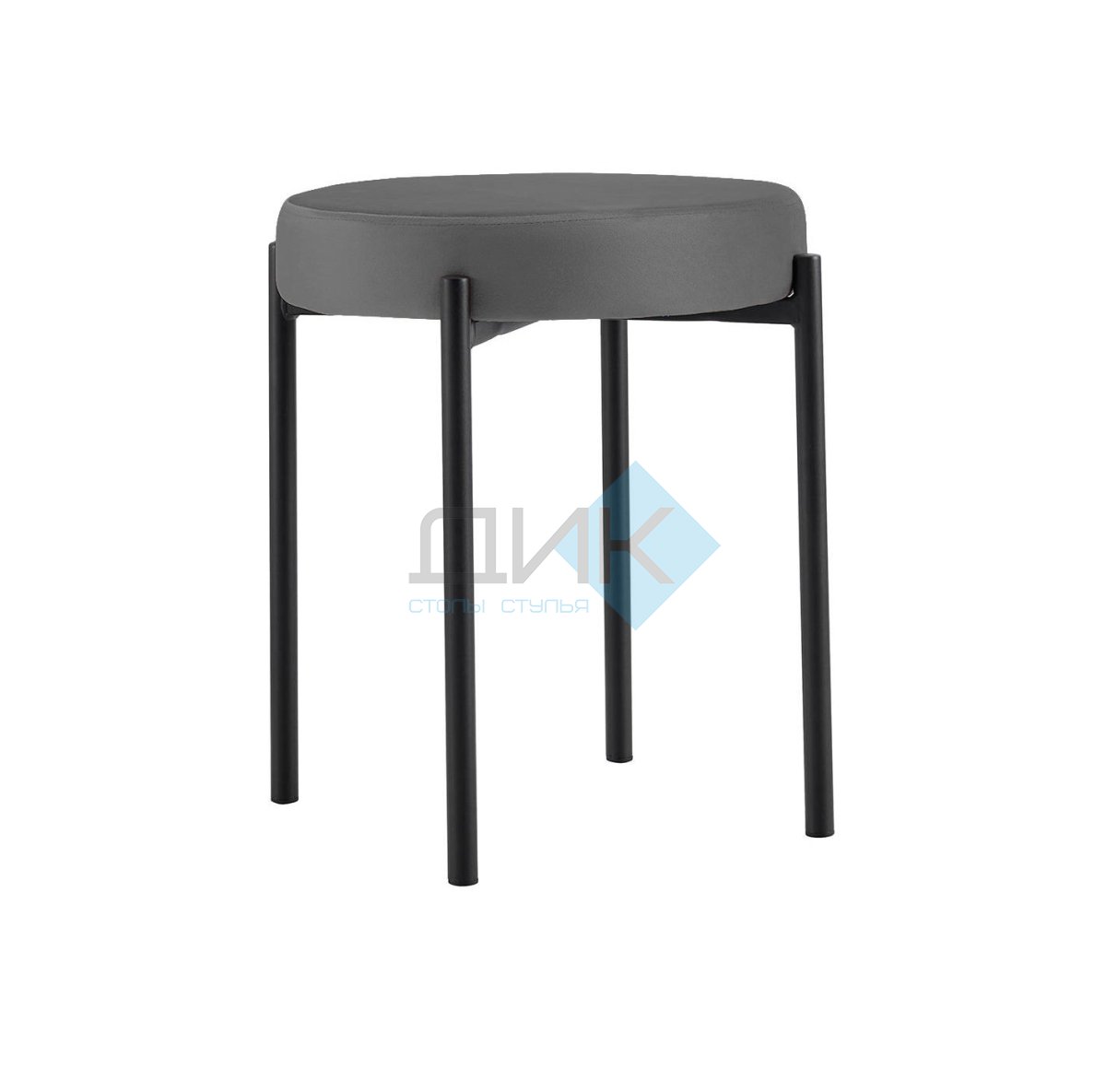 Табурет M DikLine, B28 ANTRACITE, ножки черные