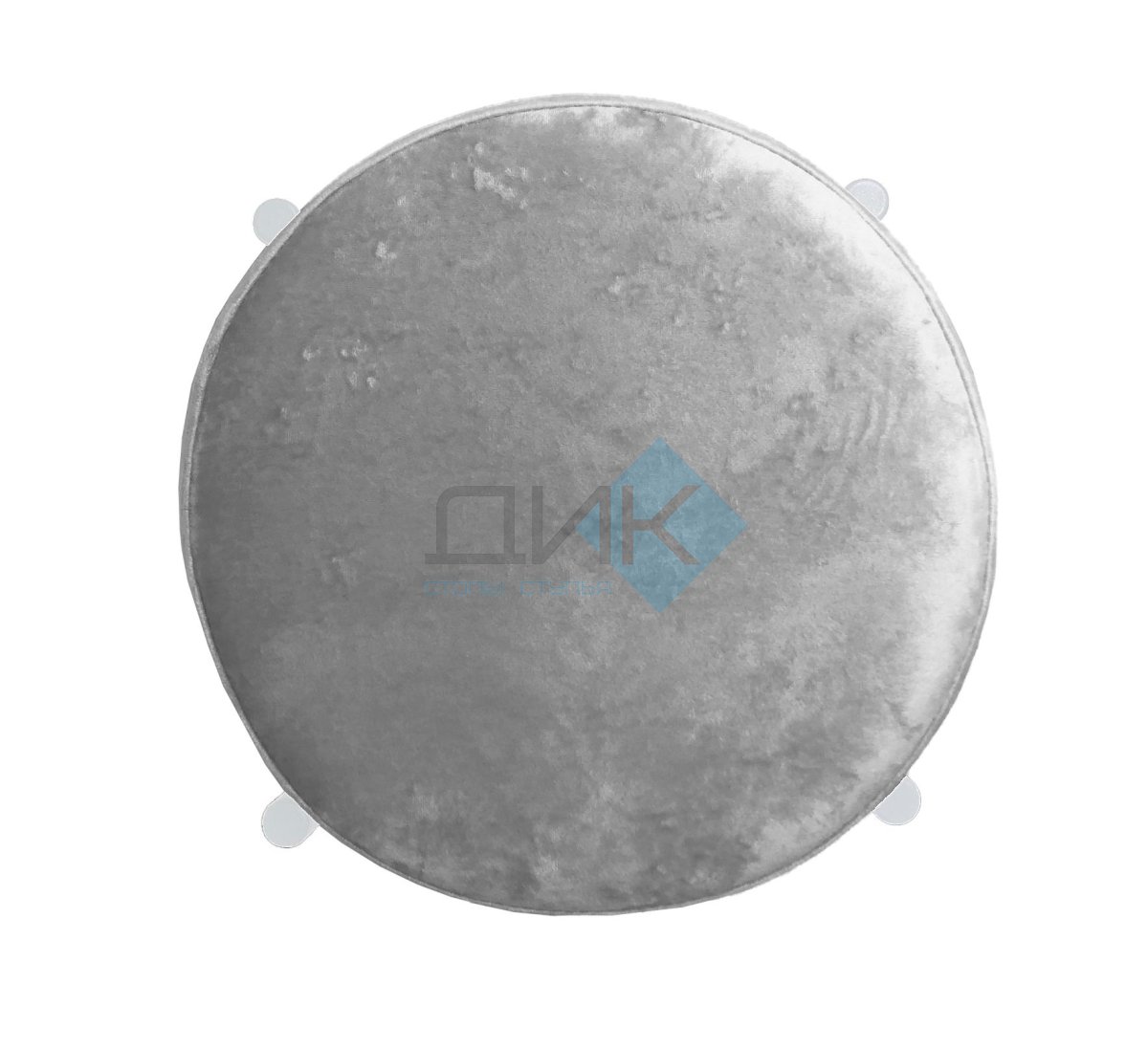 Табурет M DikLine, M13 светло-серый, ножки белые