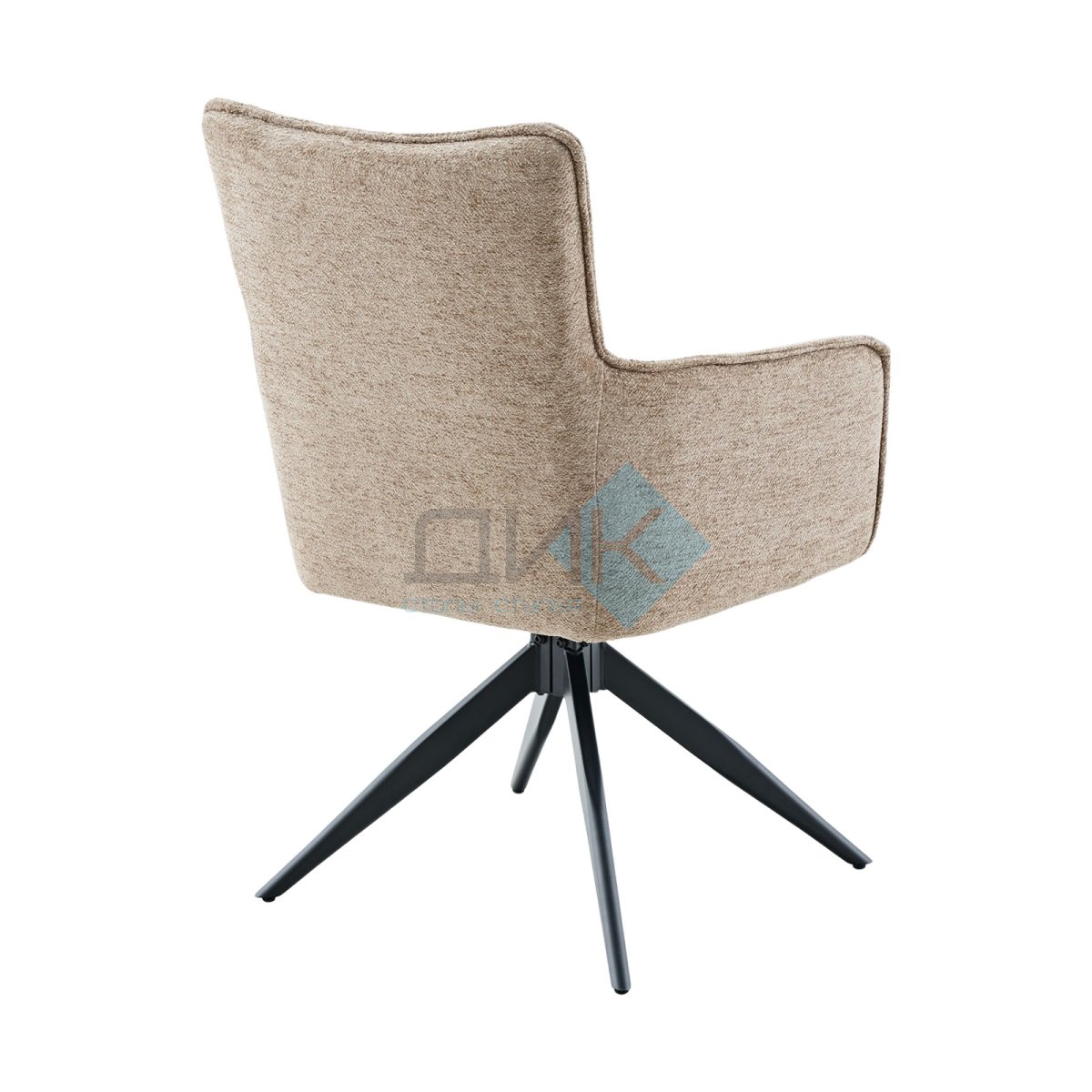 Стул DikLine 6826 т.к Темно-бежевая Raven 34, опоры черные