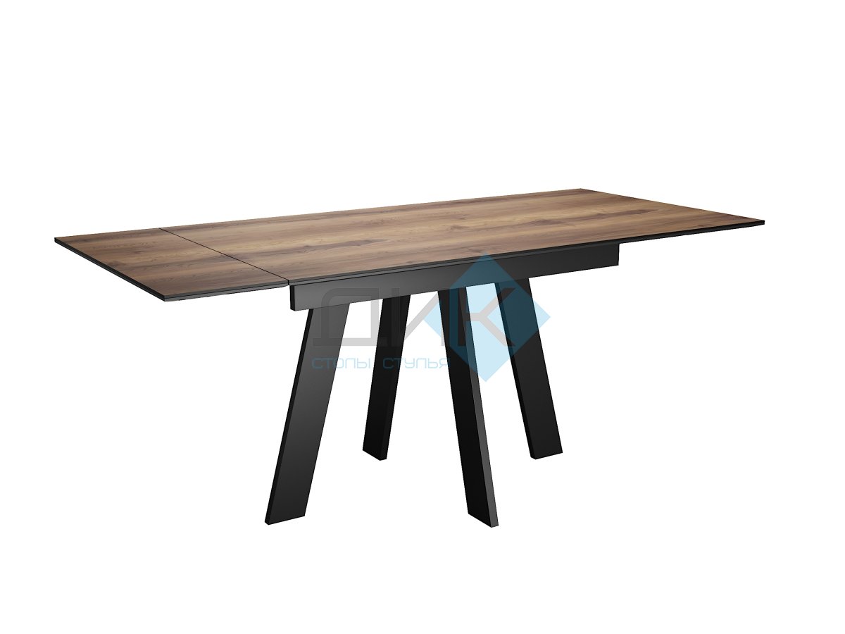 Стол обеденный WINGS Дуб делано/Черный, Черный