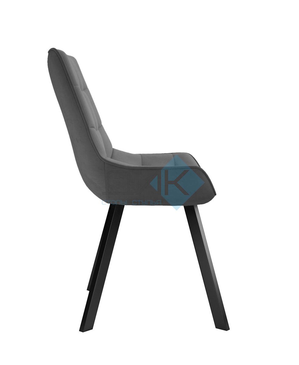 Стул DikLine 263 поворотный, B28 ANTRACITE, ножки черные