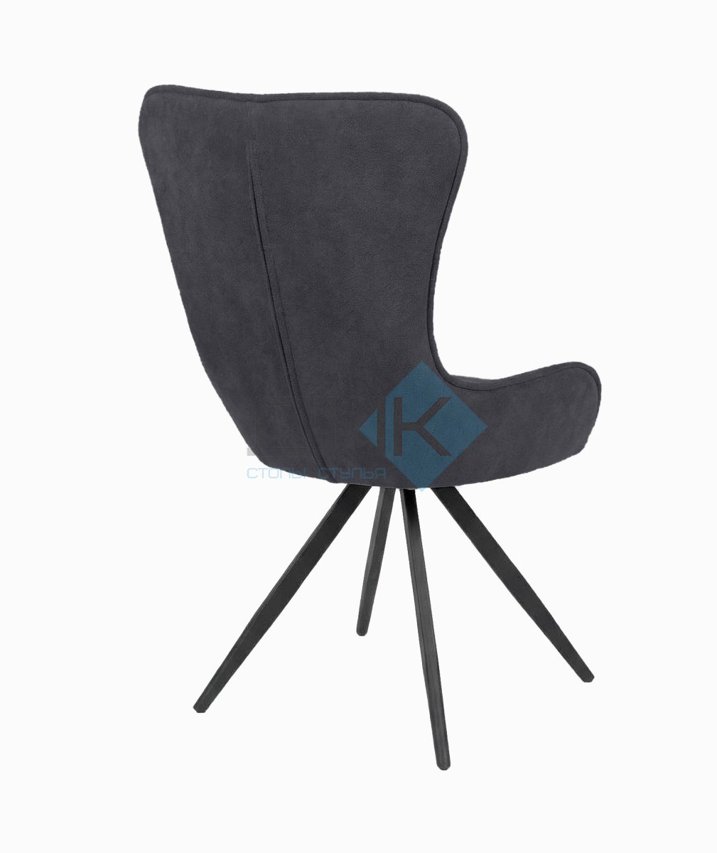 Стул DikLine 333 поворотный TW11 серый, ножки черные